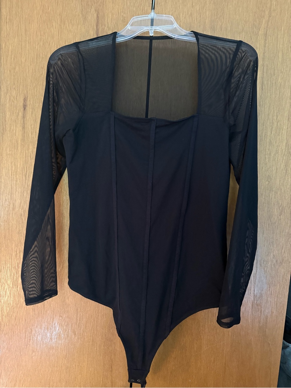 Abercrombie & Fitch Black womens corset style bodysuit
